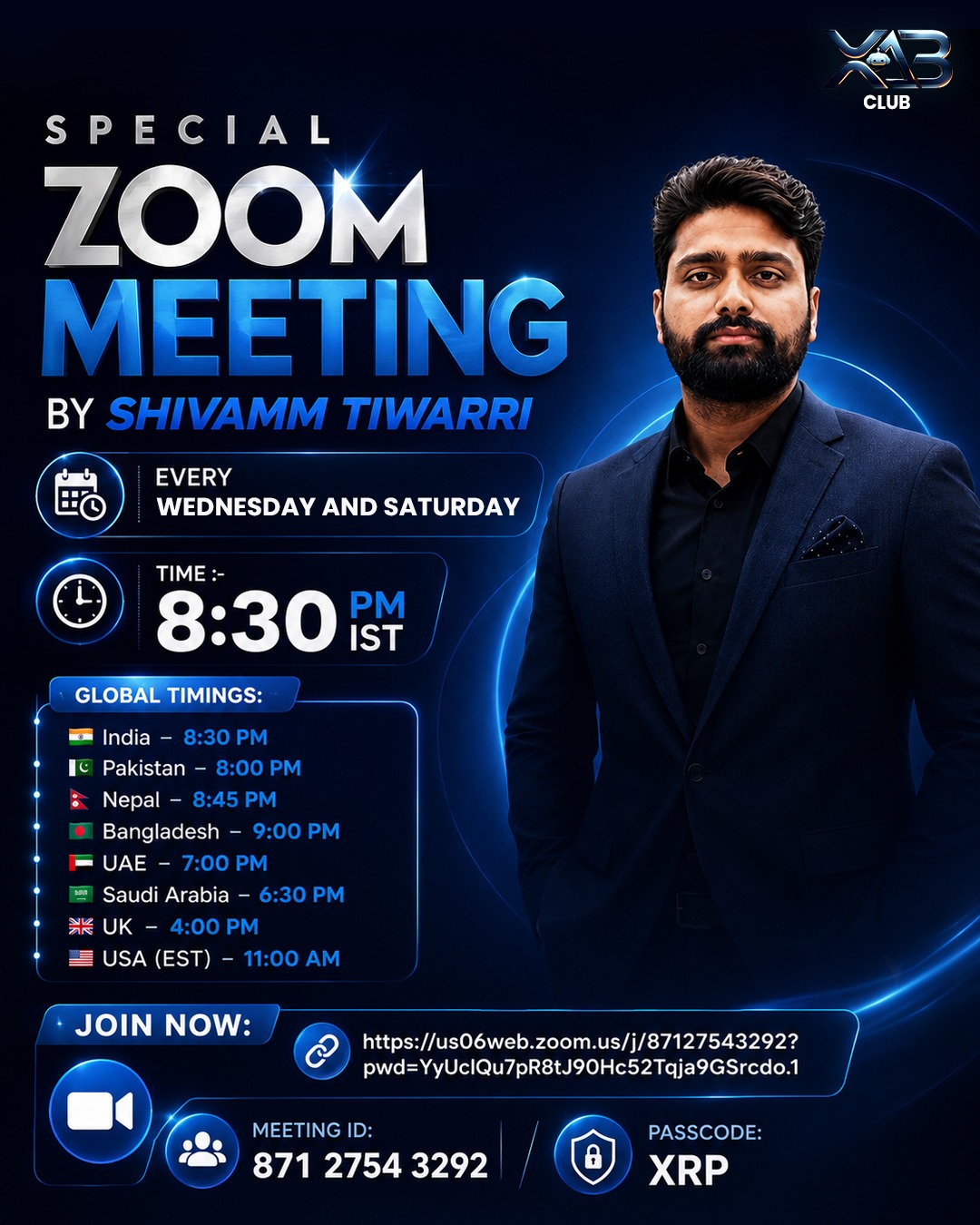 XAB Club special Hindi Urdu community Zoom meeting